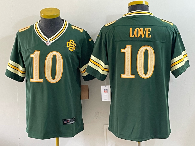 Women Green Bay Packers #10 Love green Nike Game 2026 NFL Jersey 092401->women nfl jersey->Women Jersey